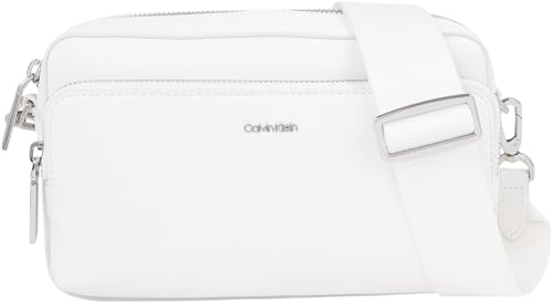 Calvin Klein Damen Umhängetasche Ck Must Camera Bag Klein, Weiß (Bright White), Einheitsgröße von Calvin Klein