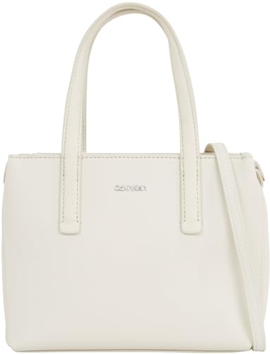 Calvin Klein Damen Umhängetasche Mini Tote Klein, Elfenbein (Dk Ecru), Einheitsgröße von Calvin Klein