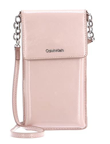 Calvin Klein Damen CK Must Phone Pouch Saffiano K60K610014 Andere SLG (kleine Lederwaren), Rosa (Spring Rose) von Calvin Klein