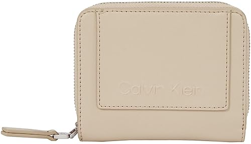 Calvin Klein Damen Portemonnaie Zip Around Klein, Elfenbein (Doeskin), Onesize von Calvin Klein