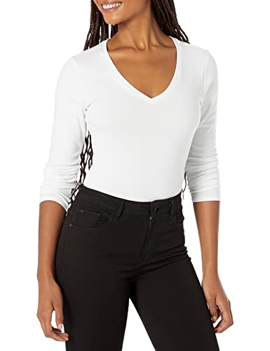 Calvin Klein Damen Ck Shirt Body, Weiß, Large von Calvin Klein