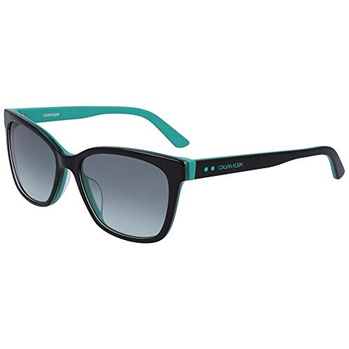 Calvin Klein Damen Ck19503s Sonnenbrille, Black/Teal von Calvin Klein