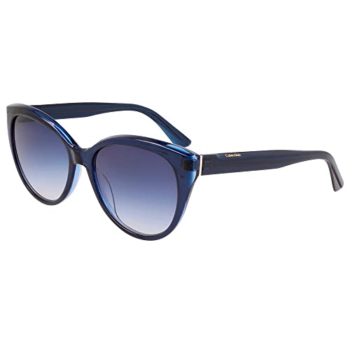 Calvin Klein Damen Ck22520s Sonnenbrille, Blau, Einheitsgröße von Calvin Klein