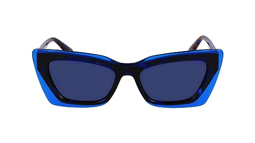 Calvin Klein Damen Ckj23656s Sonnenbrille, Havana Blau Braun, Einheitsgröße von Calvin Klein Jeans