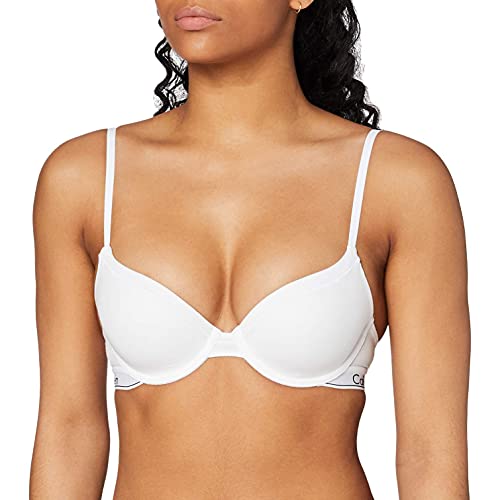 Calvin Klein Damen Contour BH mit Bügel, Weiß (White), 85B (38B) von Calvin Klein