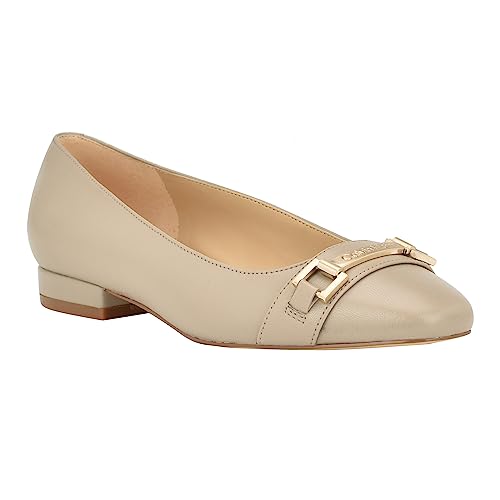 Calvin Klein Damen Crystil Ballerinas, Taupe 240, 38 EU von Calvin Klein