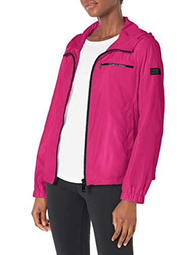 Calvin Klein Damen Leichter, wasserabweisender Alltag Windbreaker, Kaktus Pink, M von Calvin Klein