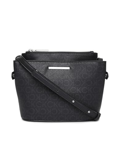 Calvin Klein Daily Dressed Crossbody Bag EPI Mono CK Black von Calvin Klein