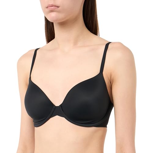 Calvin Klein Damen Demi-Cups BH Full Coverage Verstellbare Träger, Schwarz (Black), 65E von Calvin Klein