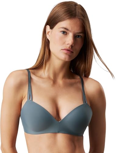 Calvin Klein Damen Demi-Cups BH Lift Stretch, Grau (Blue Performance), 85E von Calvin Klein