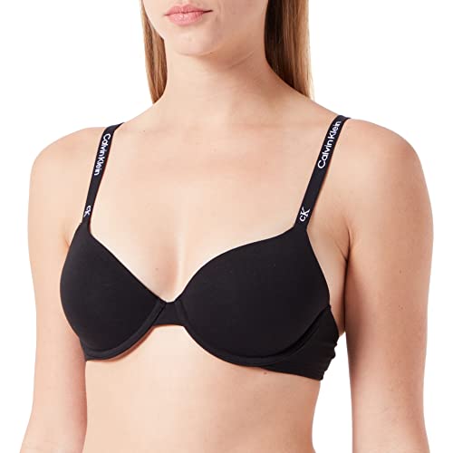 Calvin Klein Damen Demi-Cups BH Lightly Lined Leicht gefüttert, Schwarz (Black), 70D (32D) von Calvin Klein