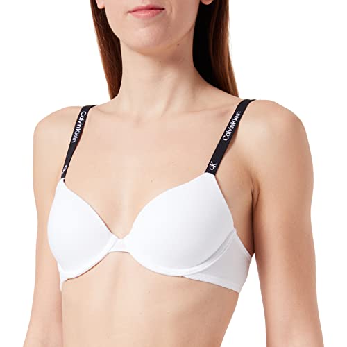 Calvin Klein Damen Demi-Cups BH Lightly Lined Leicht gefüttert, Weiß (White), 80C (36C) von Calvin Klein