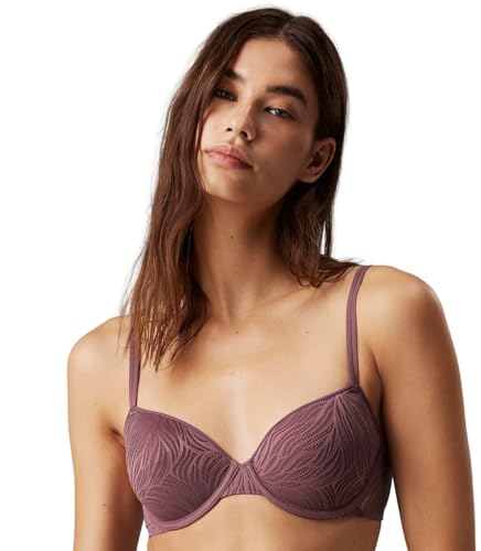 Calvin Klein Damen Demi-Cups BH Lightly Lined mit Bügel, Rosa (Keepsake Rose), 80D von Calvin Klein