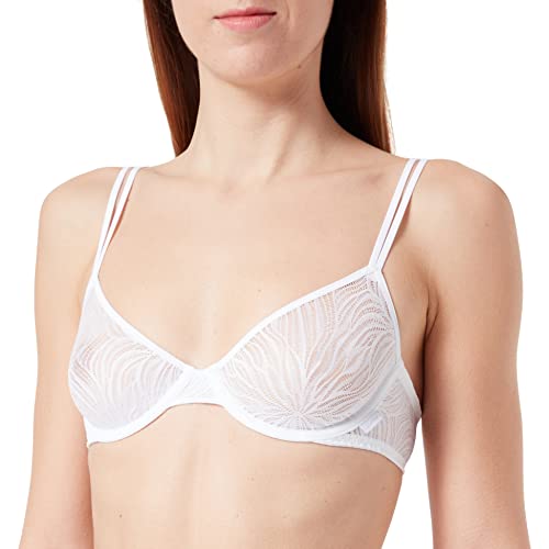 Calvin Klein Damen Demi-Cups BH Unlined mit Bügel, Weiß (White), 65C (30C) von Calvin Klein