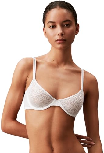 Calvin Klein Damen Demi-Cups BH Unlined mit Bügel, Weiß (White), 85A von Calvin Klein