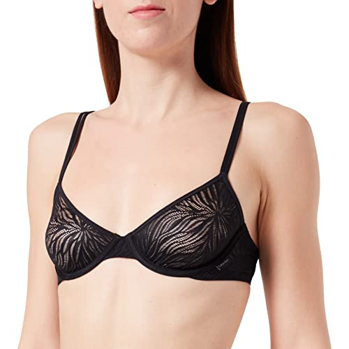 Calvin Klein Damen Demi-Plunge BH Unlined Stretch, Schwarz (Black), 65D von Calvin Klein