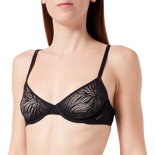 Calvin Klein Damen Demi-Plunge BH Unlined mit Stretch, Schwarz (Black), 70C von Calvin Klein