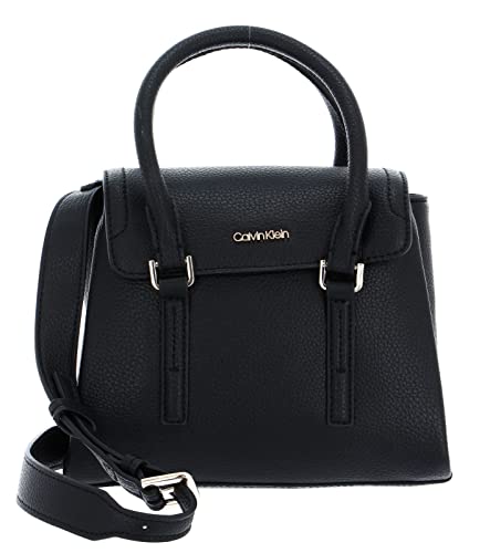 Calvin Klein Damen Elevated Satchel Mini K60K609851 Schultertaschen, Schwarz (Ck Black) von Calvin Klein