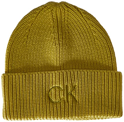 Calvin Klein Damen Essentials Beanie K60K608660 Hüte, Gelb (Citrus Glow), OS von Calvin Klein Jeans