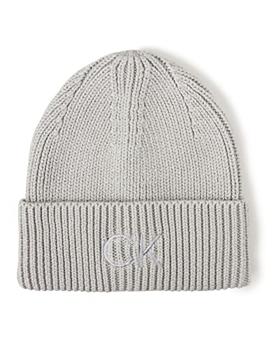 Calvin Klein Damen Essentials Beanie K60K608660 Hüte, Grau (Cement), OS von Calvin Klein Jeans