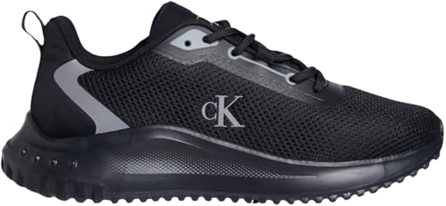 Calvin Klein Damen Eva Runner L-Up Mix Mesh Logo Ck Yw0Yw01851 Low Top, Black (Black/Mockingbird), 42 EU von Calvin Klein