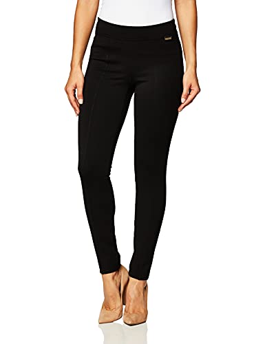 Calvin Klein Damen Everyday Ponte Fitted Pants, Noir, S von Calvin Klein