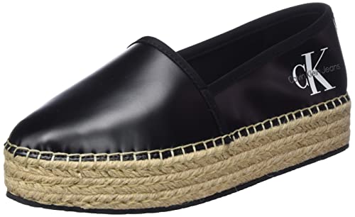 Calvin Klein Damen Flatform Ny Pearl Espadrille, Schwarz, 40 EU von Calvin Klein Jeans