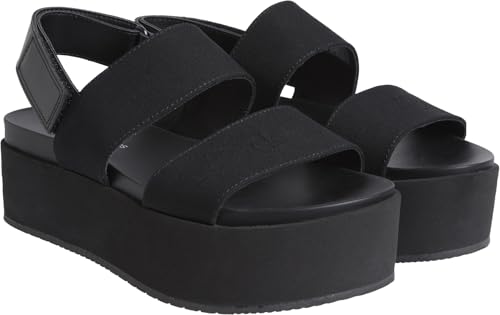 Calvin Klein Damen Flatform Sling In Yw0Yw01788 Flache Sandalen, Black (Triple Black), 39 EU von Calvin Klein