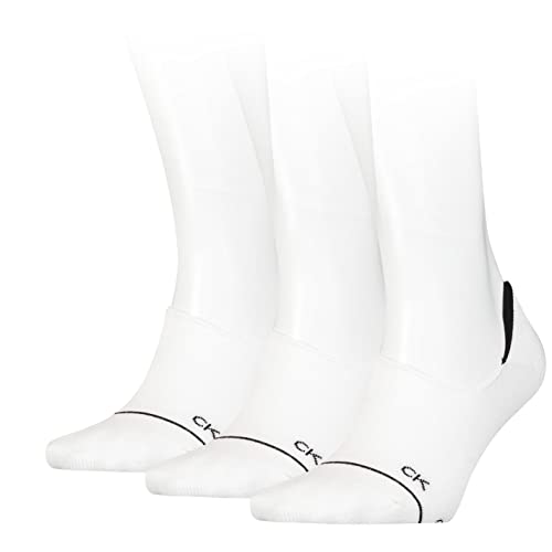 Calvin Klein Damen Footie Calvin Klein Athleisure Women's Liner Socks 3 Pack, Weiß, Einheitsgröße von Calvin Klein