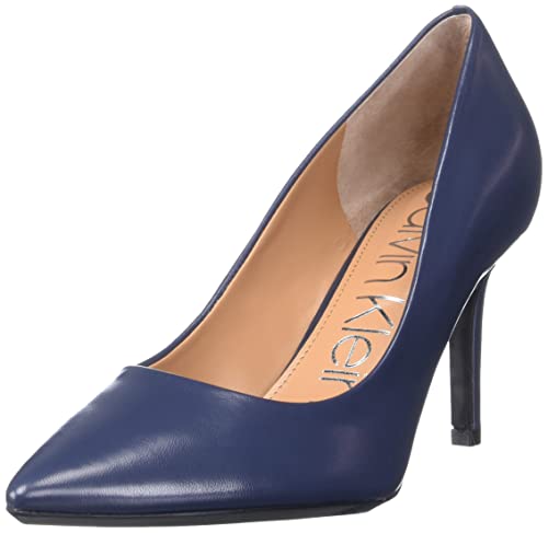 Calvin Klein Damen Gayle Pumps, Navy Leather 401, 39 EU von Calvin Klein