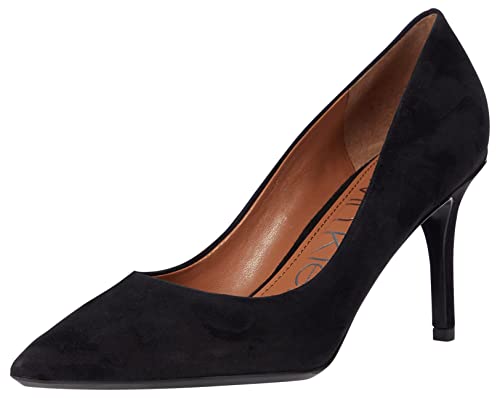 Calvin Klein Damen Gayle Pumps, Black Suede 002, 40 EU von Calvin Klein