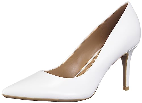 Calvin Klein Damen Gayle Pumps, White Leather 112, 37 EU von Calvin Klein