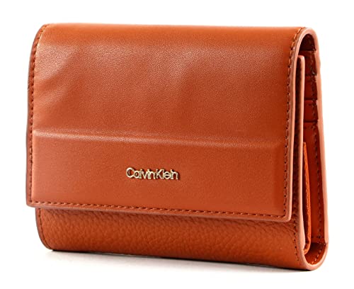 Calvin Klein Damen Geldbeutel Daily Dressed mit Münzfach, Braun (Cognac), Einheitsgröße von Calvin Klein