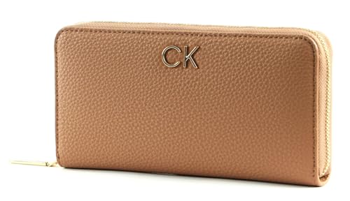 Calvin Klein Damen Geldbeutel Re-Lock Z/A Wallet Large Groß, Beige (Safari Canvas), Einheitsgröße von Calvin Klein