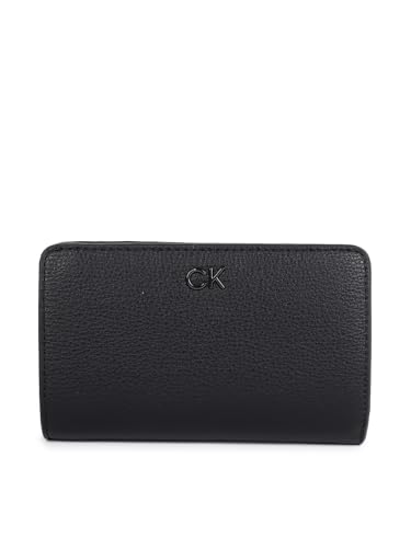 Calvin Klein Damen Geldbörse Medium Bifold aus Kunstleder, Schwarz (Ck Black), Einheitsgröße von Calvin Klein