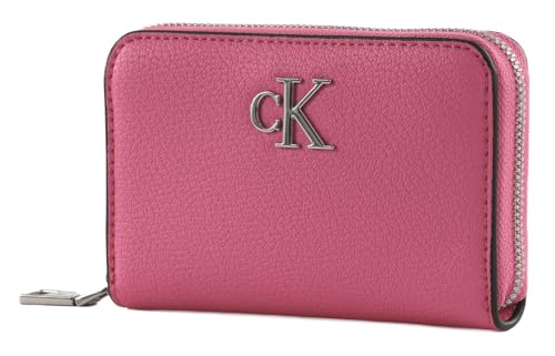 Calvin Klein CKJ Minimal Monogram Zip Around Wallet M Pink Amour von Calvin Klein