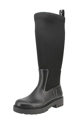 Calvin Klein Jeans Damen Stiefel High Rainboot Winterstiefel, Schwarz (Black), 40 von Calvin Klein Jeans