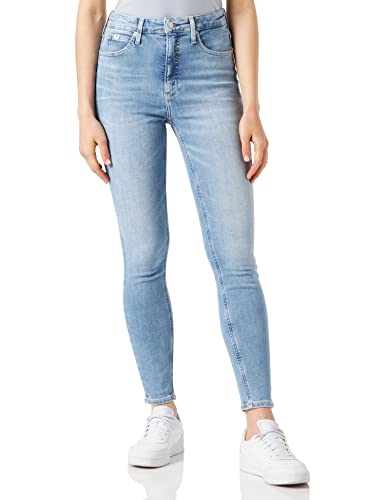 Calvin Klein Jeans Damen HIGH Rise SUPER Skinny Ankle J20J219334 Hosen, Denim (Denim Light), 29W von Calvin Klein Jeans