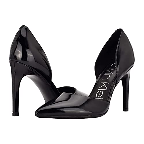 Calvin Klein Damen Hayden Pumps, Schwarz Lack, 36 EU von Calvin Klein