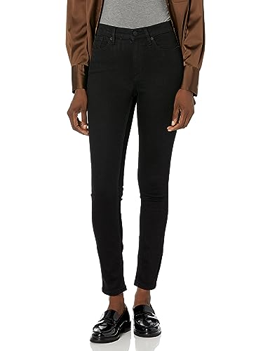 Calvin Klein Damen Hi Rise Skinny Whisper Soft Denim Hose, Schwarz (Real Black), 27 von Calvin Klein