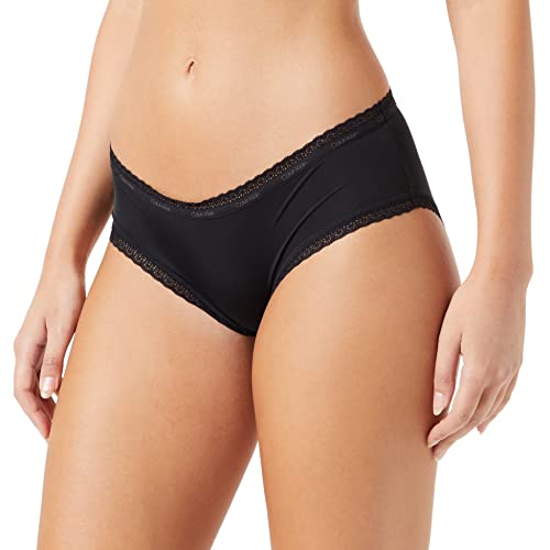 Calvin Klein Damen Hipster Baumwolle mit Stretch, Schwarz (Black), M von Calvin Klein