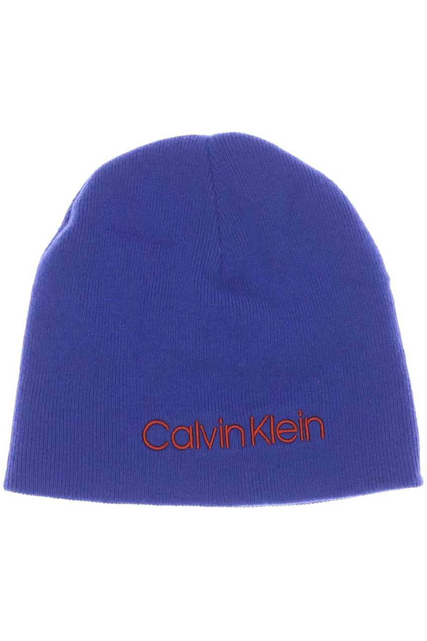 Calvin Klein Damen Hut/Mütze, blau von Calvin Klein