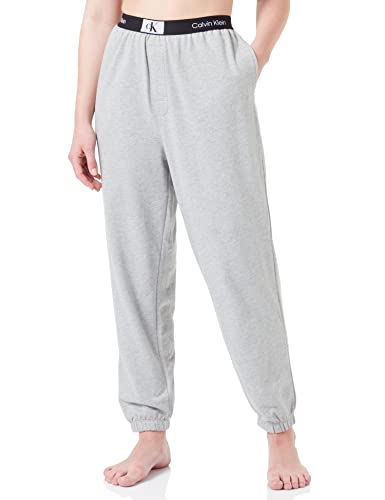 Calvin Klein Damen Jogger 000qs6943e Strickhose, Grey Heather, L von Calvin Klein