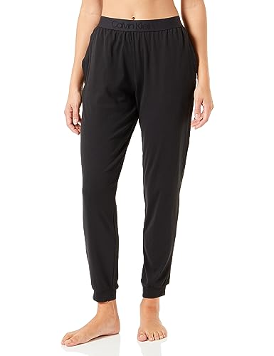 Calvin Klein Damen Jogginghose Loungehose, Schwarz (Black), M von Calvin Klein