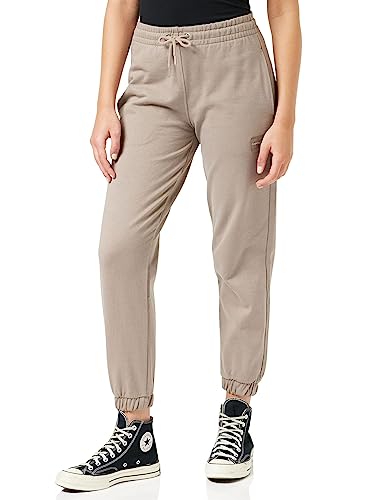 Calvin Klein Jeans Damen Jogginghose mit Bündchen Trainingshose, Perfect Taupe, L von Calvin Klein Jeans