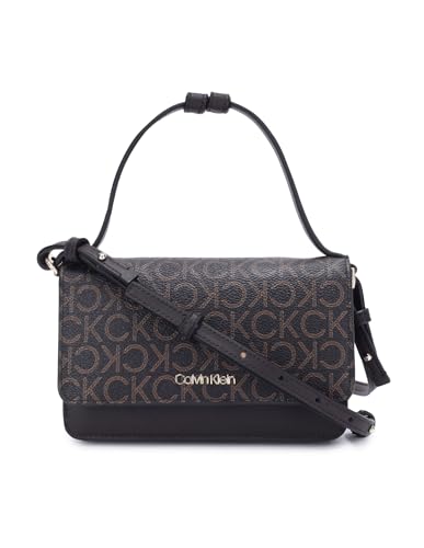 Calvin Klein Damen CK Must Mini Bag W/Flap K60K610288 Andere SLG (kleine Lederwaren), Braun (Brown Mono) von Calvin Klein