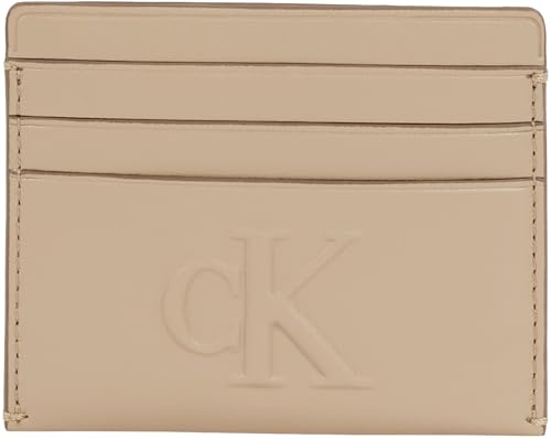 Calvin Klein Damen Kartenetui Sculpted Cardcase Klein, Grau (Crockery), Einheitsgröße von Calvin Klein