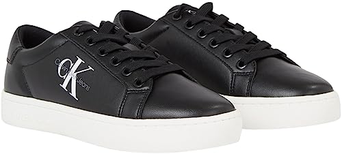 Calvin Klein Jeans Damen Cupsole Sneaker Classic Laceup Schuhe, Schwarz (Black/Bright White), 40 von Calvin Klein Jeans