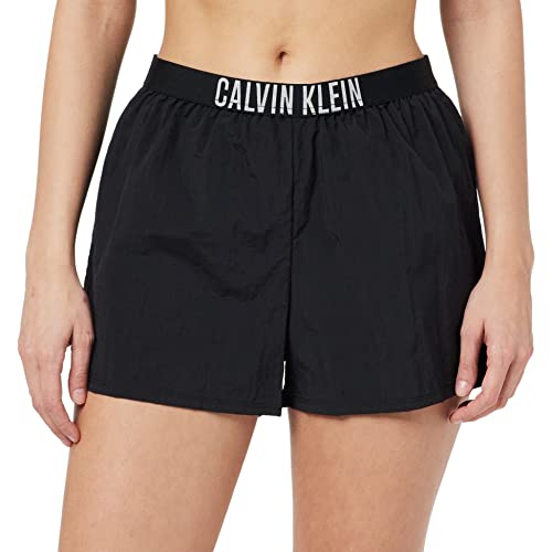 Calvin Klein Damen Shorts Strandshorts, Schwarz (PVH Black), XXS von Calvin Klein