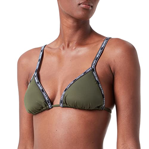 Calvin Klein Damen Triangle-Rp KW0KW01604 Triangel-BHS, Grün (Crocodile Green), L von Calvin Klein Jeans